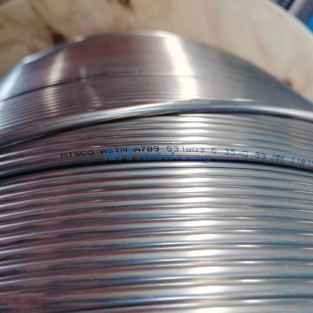 ASTM A789 2205 / S32205 أنابيب الصلب الملحومة الهيدروليكية أحادية النواة أحادية النواة مع BV / DNV