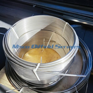 316/316L أنابيب ملفوفة ملحومة من الفولاذ المقاوم للصدأ للحقن الكيميائي في التطبيقات الحرارية الأرضية